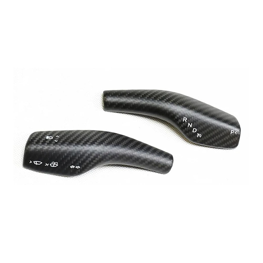 Tesla Gear Shift Cover, Interior Protection Accessories - Matte Black Carbon (2 pcs a pack)